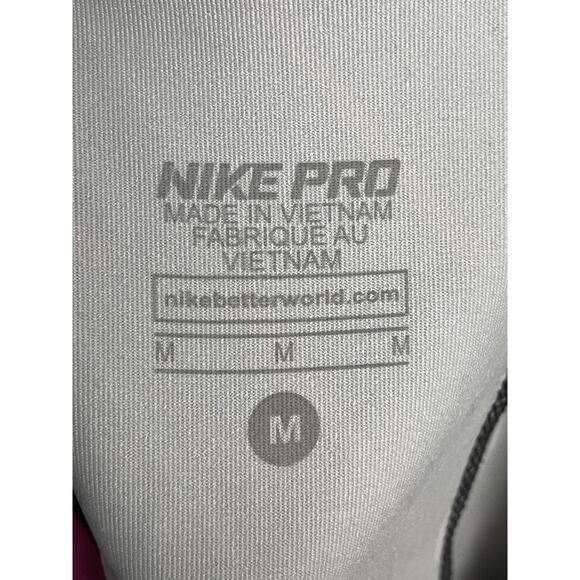 Nike Pro Compression Shorts Womens Medium Black Pink Blue Dri-FIT - Picture 6 of 9